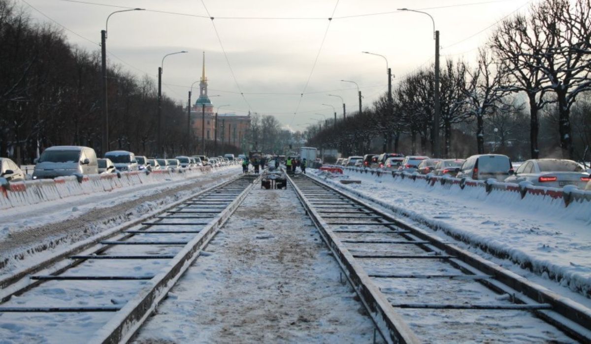 В Петербурге в 2024 году планируют отремонтировать 22 километра трамвайных путей