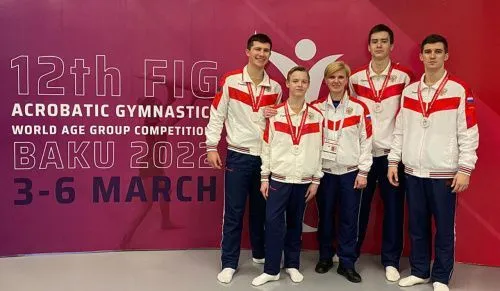 Воронежские спортсмены завоевали серебряные медали на первенстве мира по спортивной акробатике